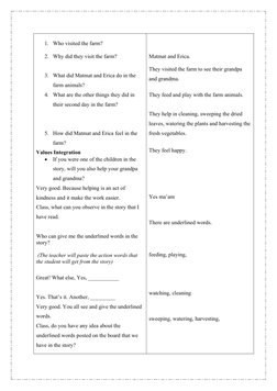 Grade 1 Lesson Plan: Action Words | PDF | English Language | Lesson Plan