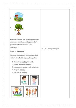 Grade 1 Lesson Plan: Action Words | PDF | English Language | Lesson Plan