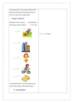 Grade 1 Lesson Plan: Action Words | PDF | English Language | Lesson Plan
