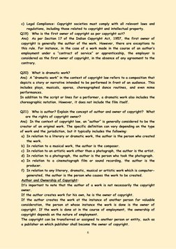 6 
 
c) Legal Compliance: Copyright societies must comply with all relevant laws and 
regulations, including those related to