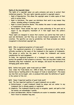 7 
 
Rights of the Copyright Owner 
The rights of a copyright owner are quite extensive and serve to protect their 
intellect