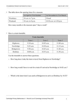 Grade 4 Maths Unit 2 Test | PDF | Art