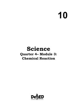 Q4 Science 10 Module 3 | PDF | Chemical Reactions | Chemical Substances