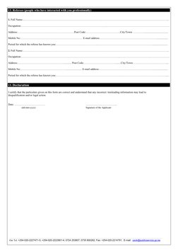 PSC 2 Employment Application Form 2016 | PDF | Academic Degree | Kenya