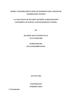Web-Based Lost and Found System Design | PDF | Software Testing | Use Case