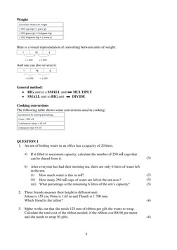 Grade 12 Maths Lit Conversions Guide | PDF | Gallon | Tablespoon