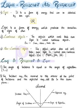 Class 10 Light Reflection & Refraction Notes | PDF | Mirror | Optics