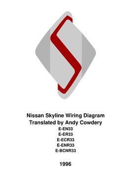 Nissan Skyline R33 Wiring Diagram | PDF | Vehicle Technology