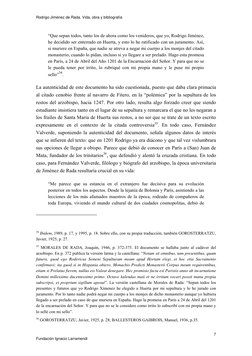 Rodrigo Jiménez de Rada. Vida, obra y bibliografía 
 
7 
Fundación Ignacio Larramendi 
“Que sepan todos, tanto los de ahora c
