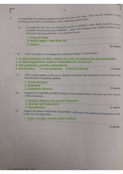 CSEC IT Paper 2 Solutions 2023 | PDF | Computer Data Storage | Backup