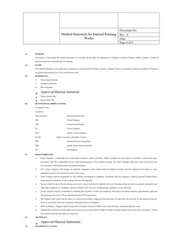 Internal Painting Method Statement | PDF | Paint | Specification ...