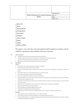 Internal Painting Method Statement | PDF | Paint | Specification ...