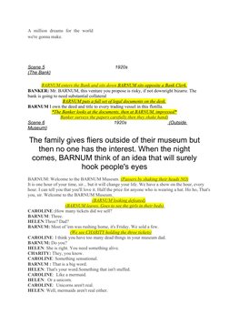 A  million  dreams  for  the  world
we're gonna make. 
Scene 5                                                       1920s