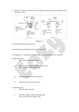 Form 5 Chemistry: Redox & Electrolysis Exercises | PDF ...