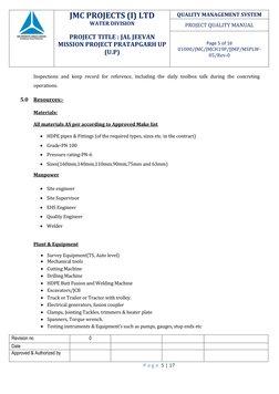 HDPE Pipe Laying Method Statement | PDF | Pipe (Fluid Conveyance) | Welding
