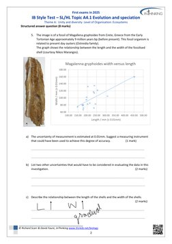 Evolution and Speciation Test 2025 | PDF | Evolution | Species