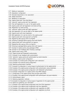 Installation Guide UCOPIA Express
5.77. Adding an association ...............................................................
