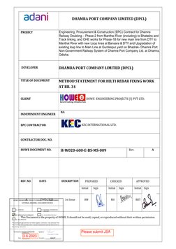 Hilti Rebar Fixing Method Statement | PDF | Concrete | Drill