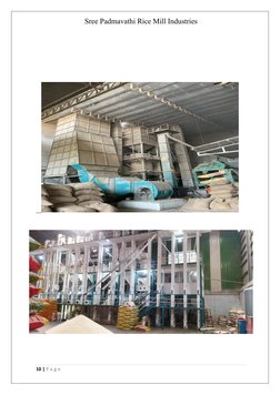 Sree Padmavathi Rice Mill Industries
    
10 | P a g e
