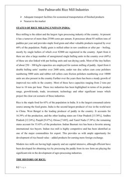 Sree Padmavathi Rice Mill Industries
Adequate transport facilities for economical transportation of finished products 
Near