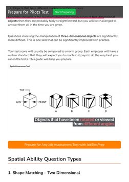 Spatial Reasoning Test Preparation Guide | PDF | Shape | Reason