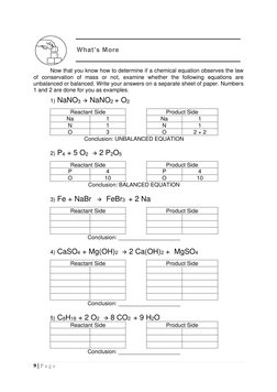 Science 10 Q4 Module 6 | PDF | Chemistry | Equations