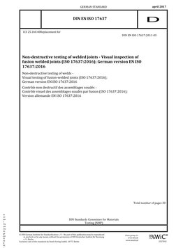 ISO 17637:2016 Visual Inspection Standard | PDF | Welding | Construction