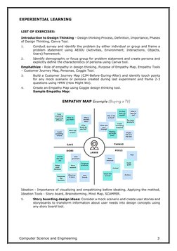 Computer Science and Engineering                                                                      3 
 
EXPERIENTIAL LEARN