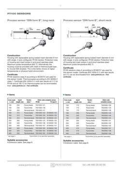 Pentronic Temperature Sensors Overview | PDF | Thermocouple | Resistor
