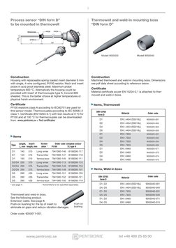 Pentronic Temperature Sensors Overview | PDF | Thermocouple | Resistor