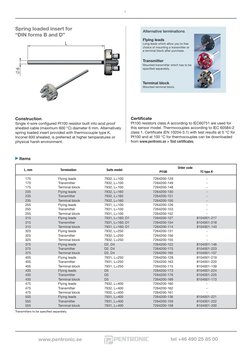 Pentronic Temperature Sensors Overview | PDF | Thermocouple | Resistor