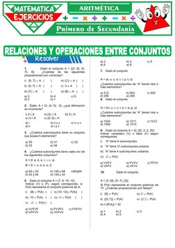 Ejercicios de Conjuntos para Secundaria | PDF | Matemáticas
