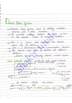 Computer Networks Handwritten Notes | PDF
