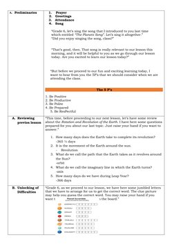 Detailed Lesson Plan in Science 6 SOLAR SYSTEM 2 | PDF | Planets ...