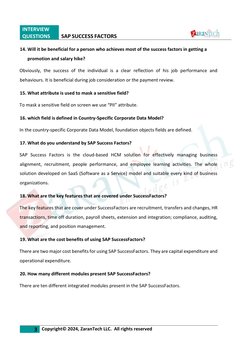 Interview Questions - SAP SuccessFactors (100 Questions) | PDF | Cloud ...