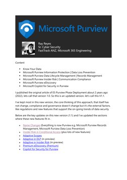 Purview File Plan Example Microsoft Purview E5 Deployment Guide V1.1 | PDF | Computer File ...