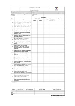 VAV/CAV Installation Inspection Checklist | PDF | Duct (Flow) | Electronics