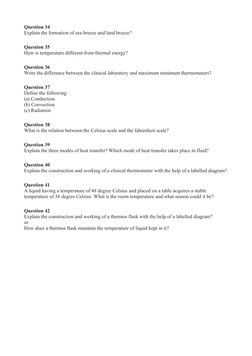 Class 7 Heat Test Paper and Worksheet | PDF | Heat Transfer | Temperature