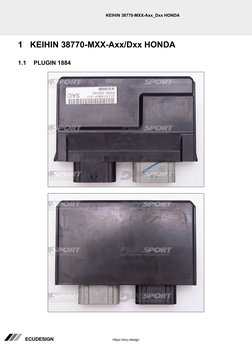 Keihin 38770 Honda ECU Connections Guide | PDF
