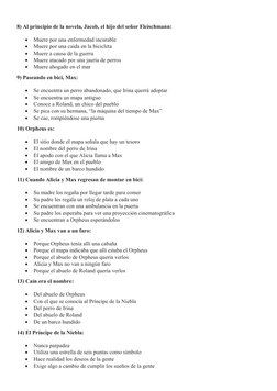 8) Al principio de la novela, Jacob, el hijo del señor Fleischmann:

Muere por una enfermedad incurable

Muere por una caíd