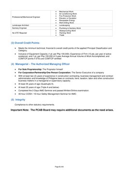 PCAB License Category Requirements 2023 | PDF | Balance Sheet | Business