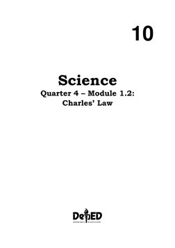 Science-10 Q4 Mod1.2 Charles-Law | PDF | Temperature | Gases