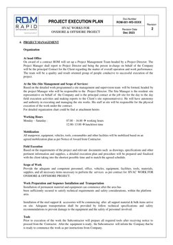 PROJECT EXECUTION PLAN 
Doc.Number 
ROM-001-WD-XXXX 
Revision 
2 
HVAC WORKS FOR  
ONSHORE & OFFSHORE PROJECT 
Re