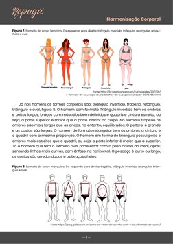 Harmonização Corporal
— 9 — 
Figura 7. Formato do corpo feminino. Da esquerda para direita: triângulo invertido, triângulo, r