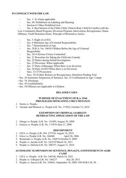 IN CONFLICT WITH THE LAW 
 
 - 
Sec. 1. To whom applicable. 
 - 
Sec. 60. Prohibition on Labeling and Shaming 
 - 
Section 61