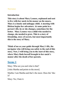 The Secret Garden Play Script | PDF | The Secret Garden