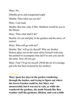 The Secret Garden Play Script | PDF | The Secret Garden