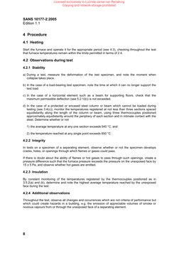 Fire 10177 Fire Resistance Testing Standards SANS 10177-2 | PDF | Thermocouple ...