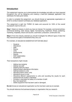 Database Assignment Guidelines for Students | PDF | Databases | Table ...