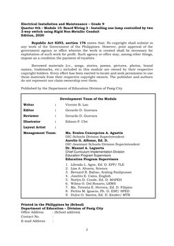Tle 9 Eim 9 Q4 M15 | PDF | Learning | Electrical Wiring